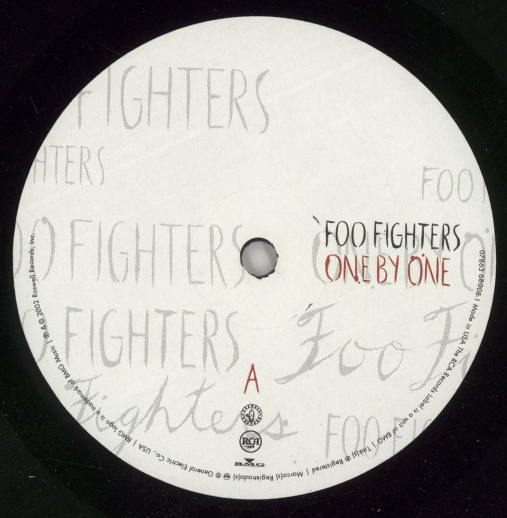 Foo Fighters One By One US 10" vinyl single (10 inch record) FOO10ON869480