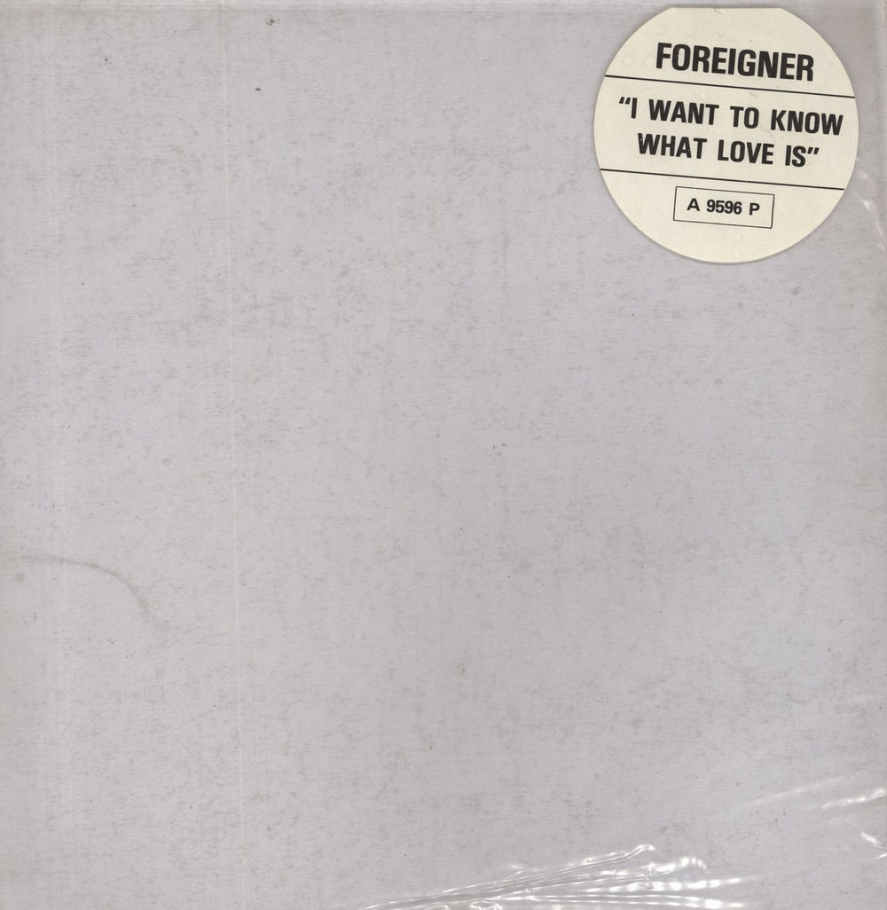 Foreigner I Want To Know What Love Is - Tea Stain UK shaped picture disc (picture disc vinyl record)