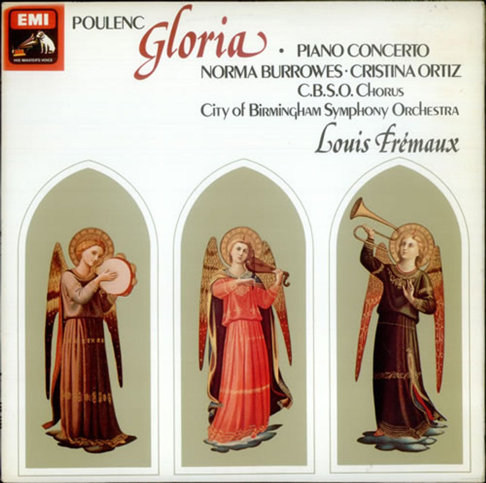 Francis Poulenc Gloria & Piano Concerto - Quadrophonic UK vinyl LP album (LP record) ASD3299