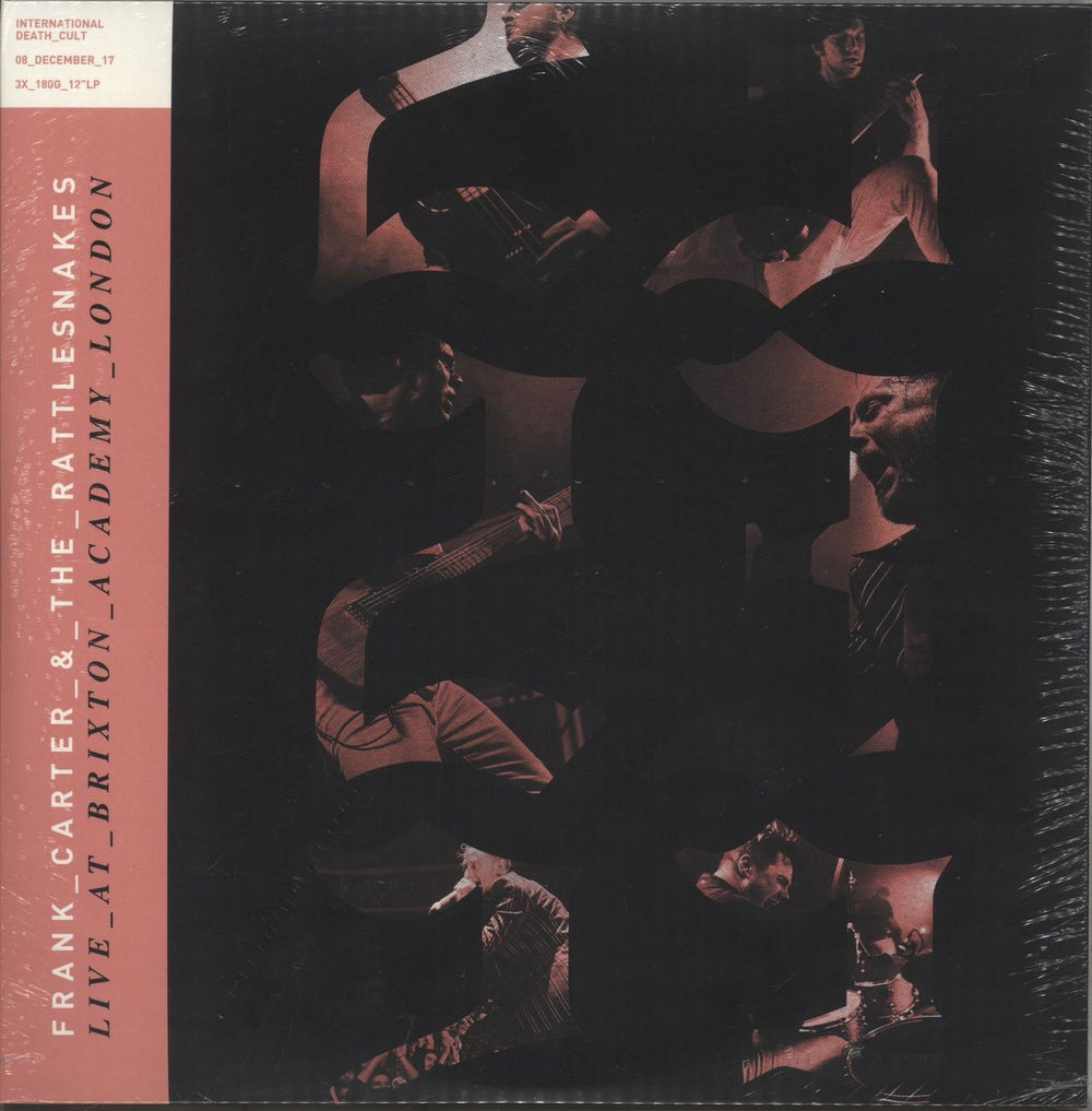 Frank Carter & The Rattlesnakes 23: Live At Brixton Academy London - 180gm Pink / White Vinyl - Sealed UK 3-LP vinyl record set (Triple LP Album) 3X_180G_12"LP