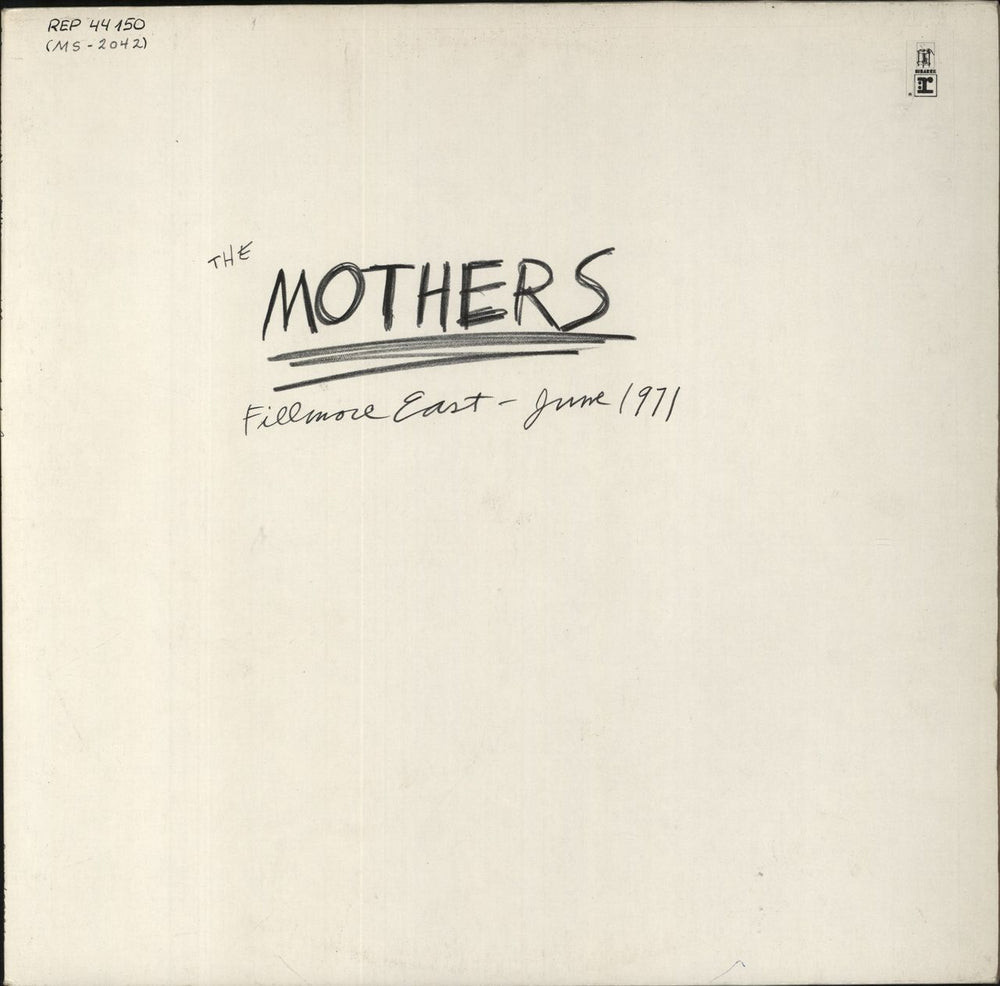 Frank Zappa Fillmore East - June 1971 German vinyl LP album (LP record) REP44150