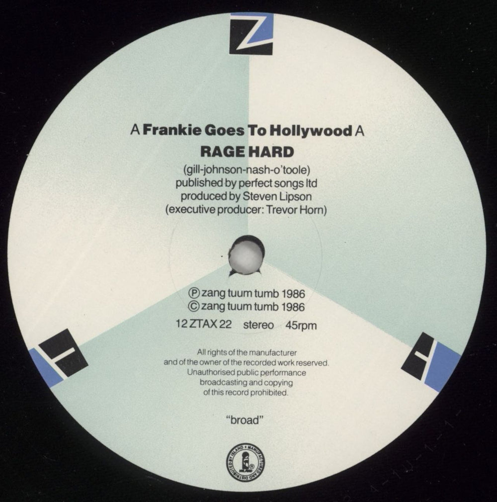 Frankie Goes To Hollywood Rage Hard - 12 & Box Only UK Vinyl Box Set