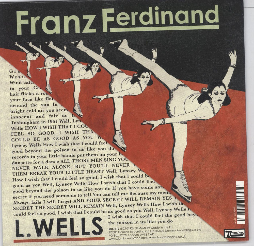 Franz Ferdinand The Fallen / Lindsay Wells UK 7" vinyl single (7 inch record / 45) FNZ07TH352930