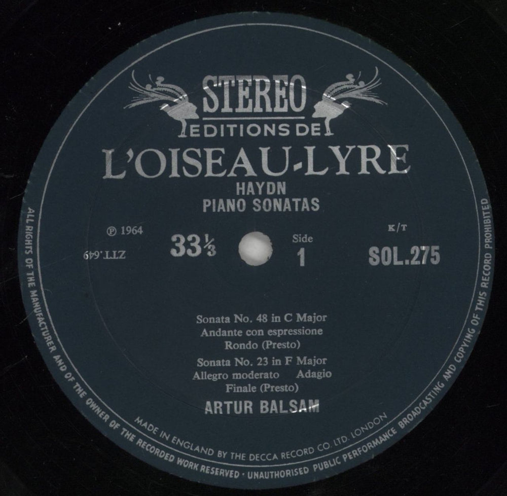 Franz Joseph Haydn Haydn: Piano Sonatas, Vol. 3 UK vinyl LP album (LP record) HJYLPHA861548