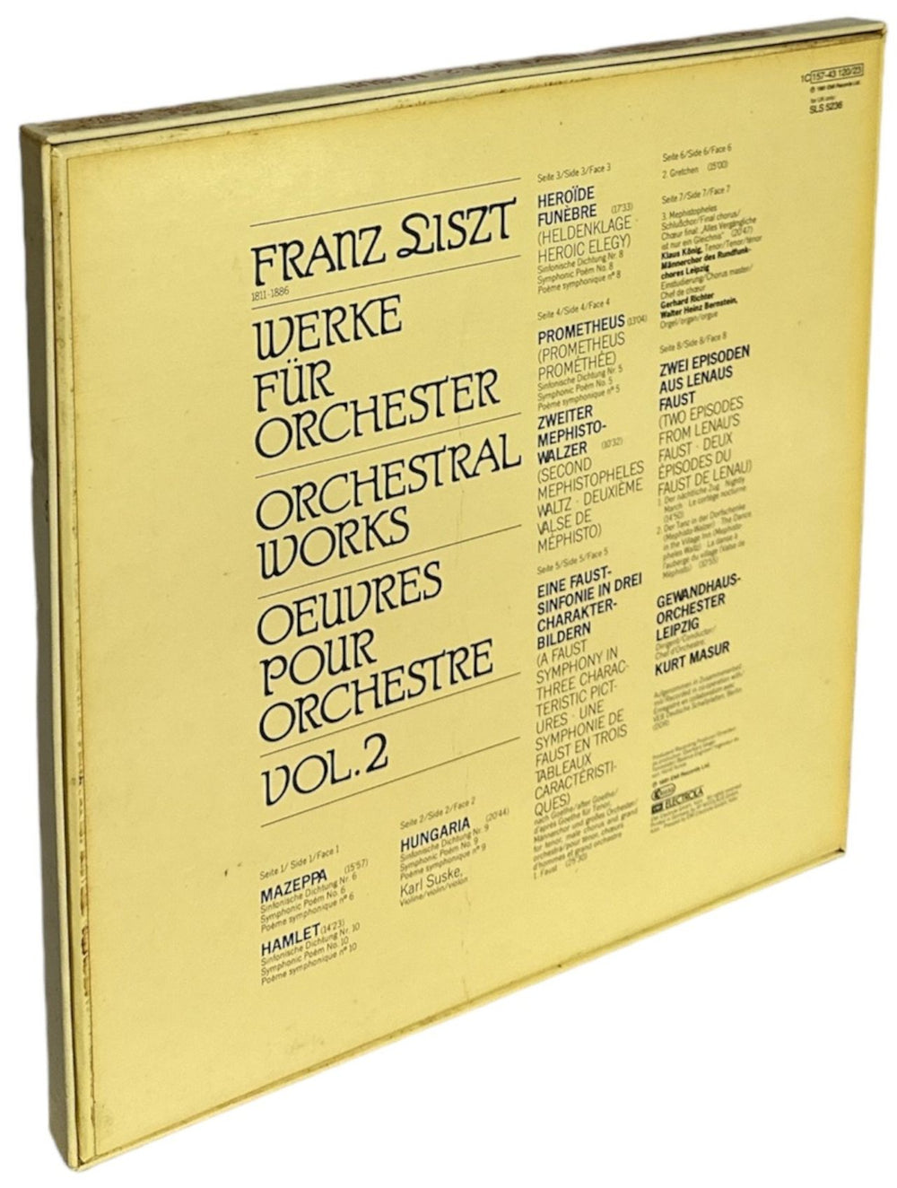 Franz Liszt Liszt: Orchesterwerke Vol. 2 German Vinyl Box Set