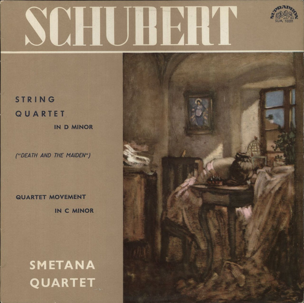 Franz Schubert Schubert: String Quartet In D Minor ("Death And The Maiden") • Quartet Movement In C Minor Czech vinyl LP album (LP record) SUA10281