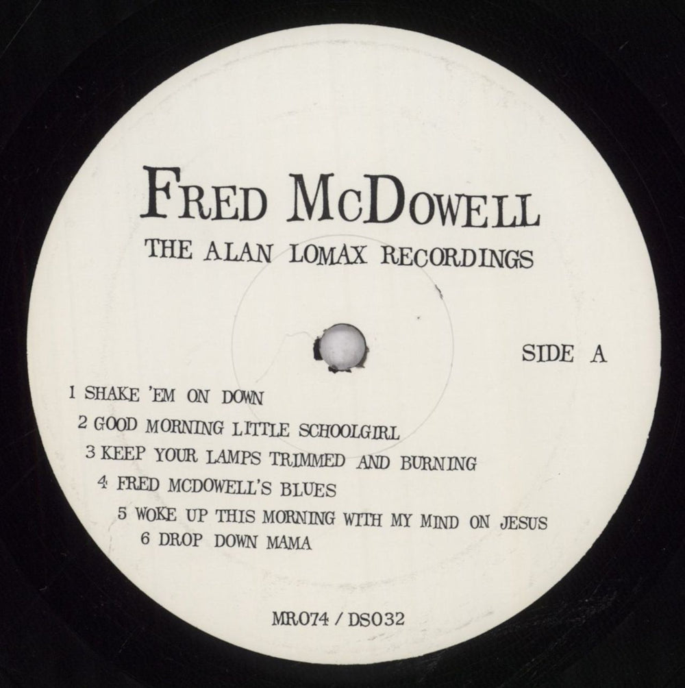 Fred McDowell The Alan Lomax Recordings US vinyl LP album (LP record) MF0LPTH842340