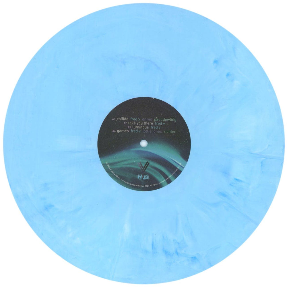 Fred V Luminous - Light Blue Marbled Vinyl - Autographed UK 2-LP vinyl record set (Double LP Album) 8YH2LLU879863