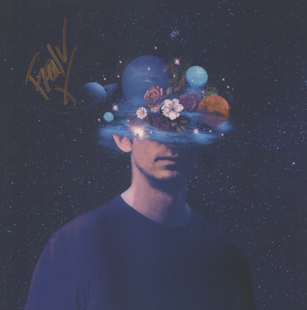 Fred V Luminous - Light Blue Marbled Vinyl - Autographed UK 2-LP vinyl record set (Double LP Album) NHS540LP