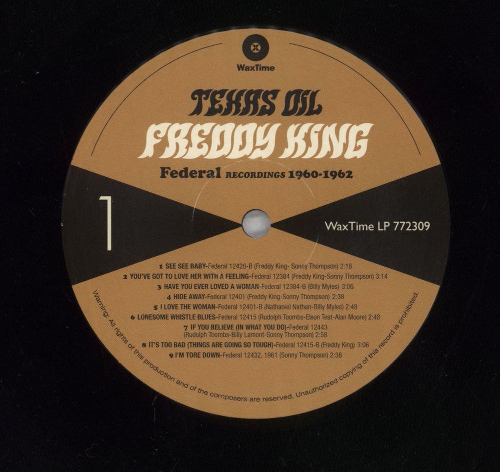 Freddie King Texas Oil: Federal Recordings 1960-1962 - 180 Gram Vinyl UK vinyl LP album (LP record) 8436559469623