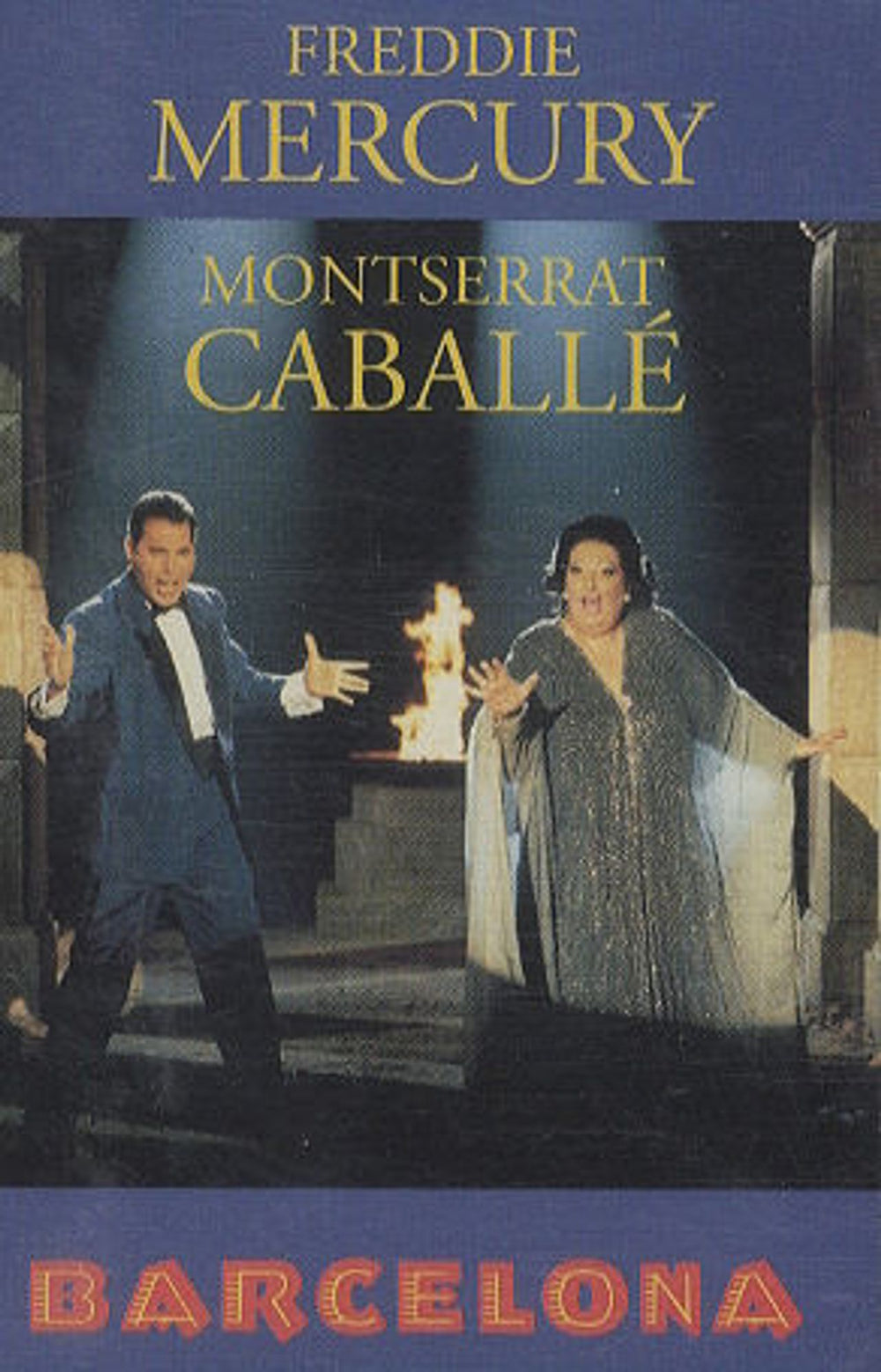 Freddie Mercury Barcelona UK cassette single POCS221