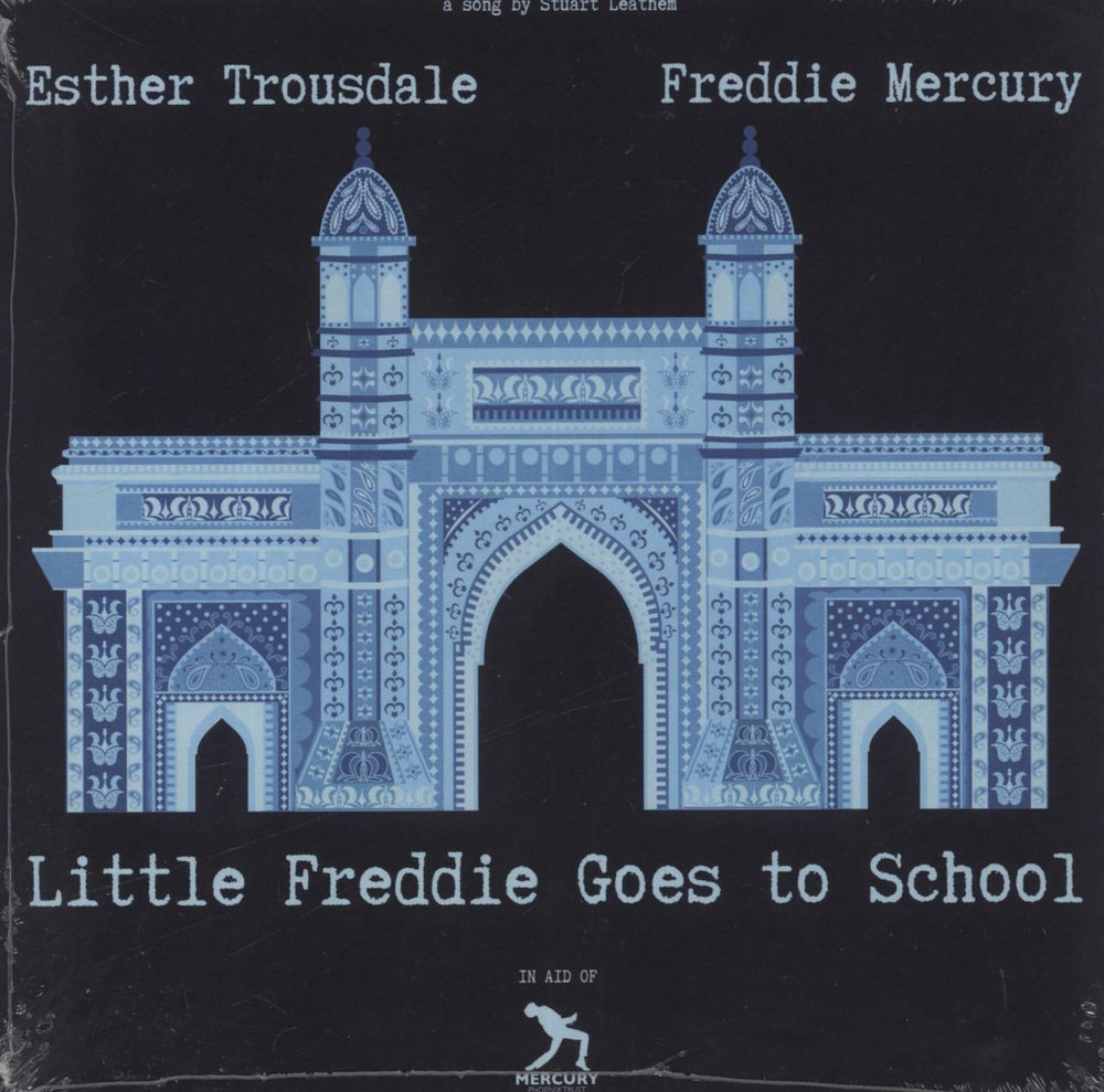 Freddie Mercury Little Freddie Goes To School - Blue Vinyl + Numbered - Sealed UK 7" vinyl single (7 inch record / 45) SLM007