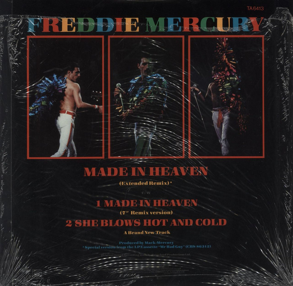 Freddie Mercury Made In Heaven UK 12" vinyl single (12 inch record / Maxi-single) 5099913640026