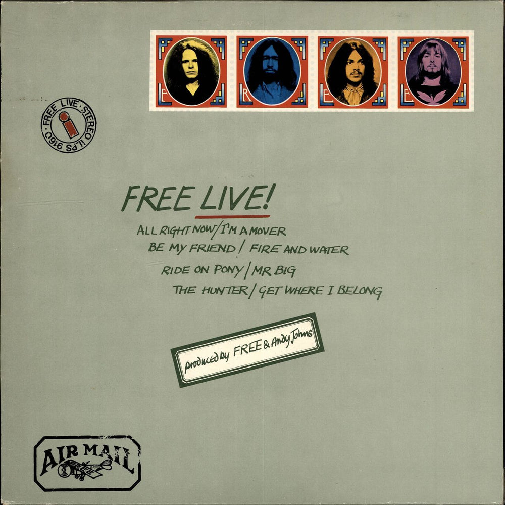 Free Free Live! - Late 70s Press UK vinyl LP album (LP record) ILPS9160