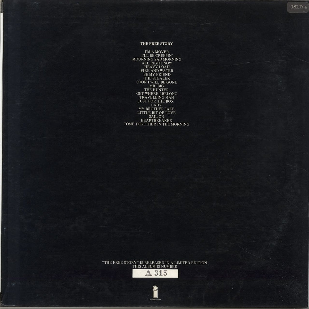 Free The Free Story - Stickered UK 2-LP vinyl record set (Double LP Album)