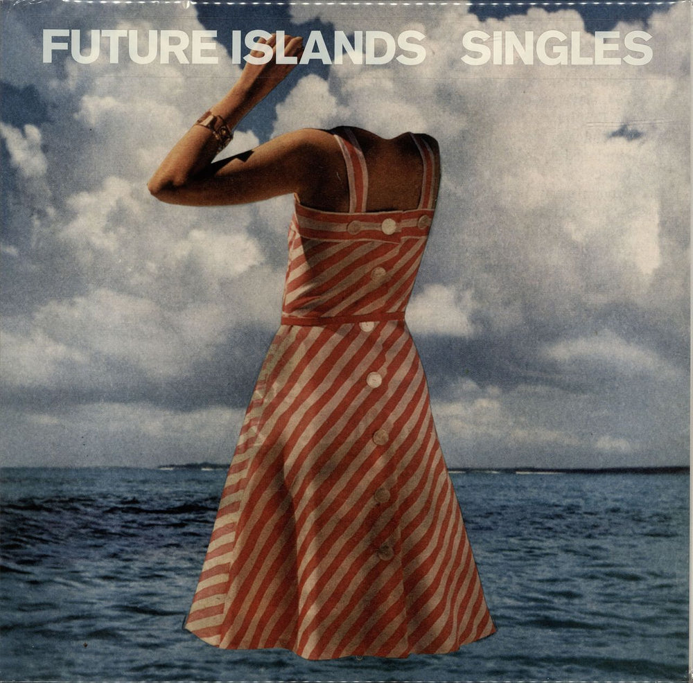 Future Islands Singles + Stickered Bag UK vinyl LP album (LP record) CAD3402