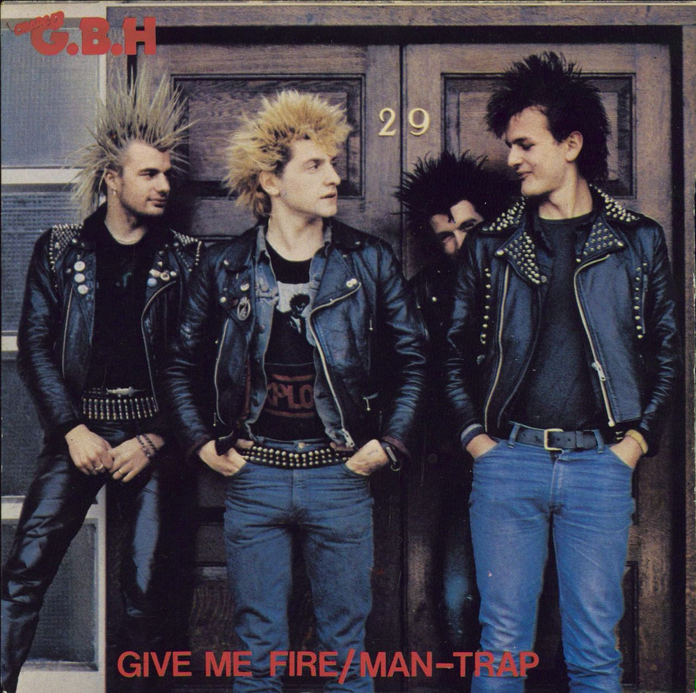 G.B.H. Give Me Fire/Man-Trap UK 7" vinyl single (7 inch record / 45) CLAY16