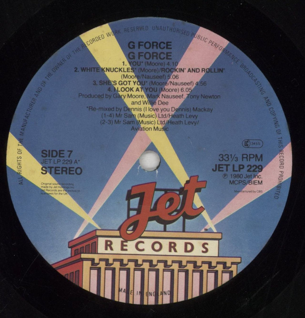 G Force G Force - Hype Stickered Sleeve UK vinyl LP album (LP record) GFOLPGF778356