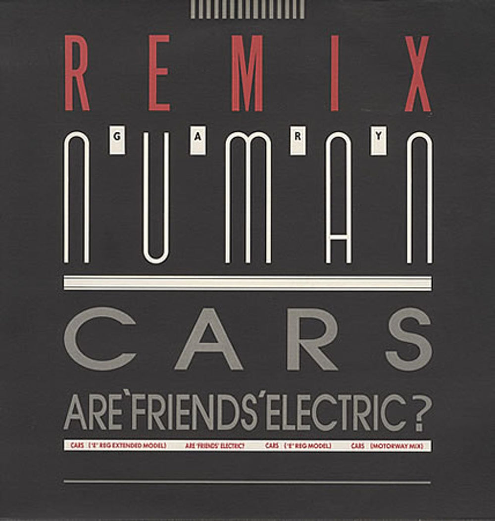 Gary Numan Cars / Are Friends Electric UK 12" vinyl single (12 inch record / Maxi-single) BEG199TR