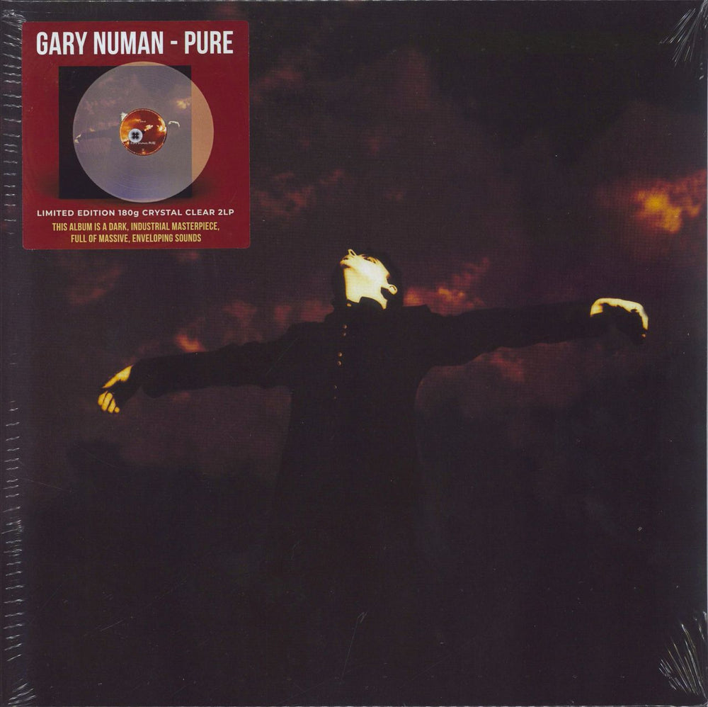 Gary Numan Pure - 180 Gram Crystal Clear UK 2-LP vinyl record set (Double LP Album) 0217743EMX