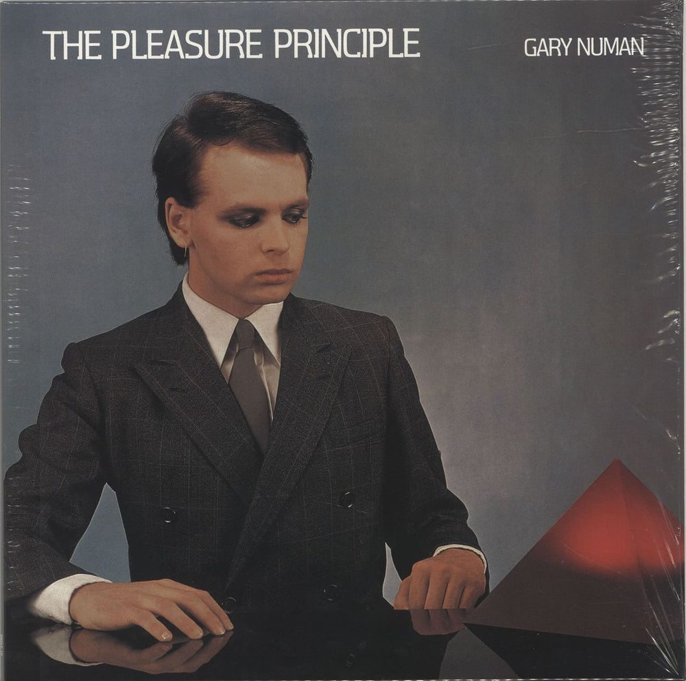 Gary Numan The Pleasure Principle - Grey Vinyl UK vinyl LP album (LP record) BBQLP10