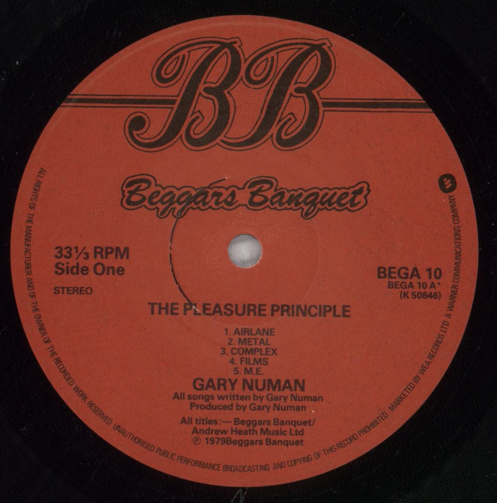 Gary Numan The Pleasure Principle UK vinyl LP album (LP record) NUMLPTH214396