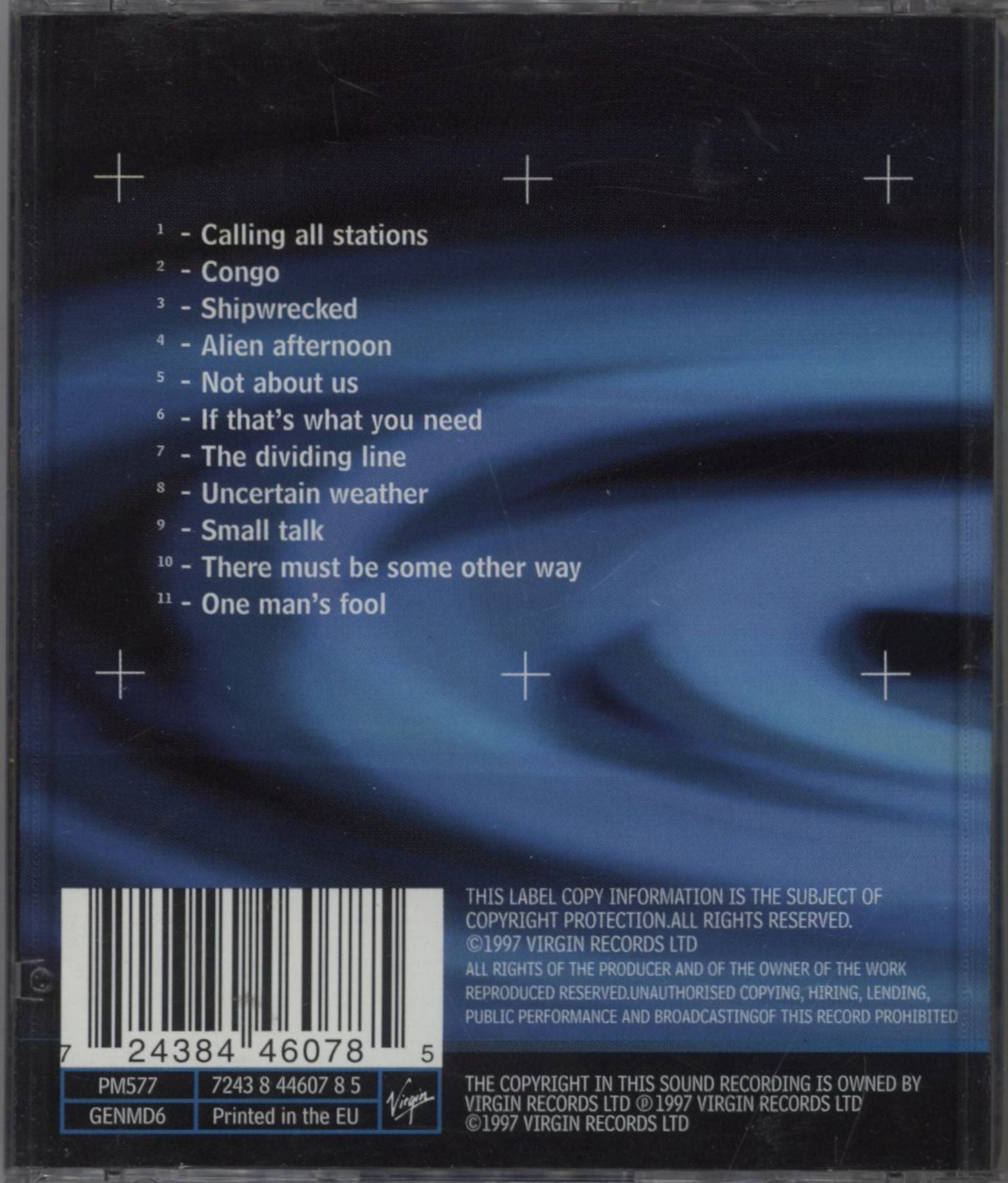 Genesis Calling All Stations UK Promo mini disc (MD)