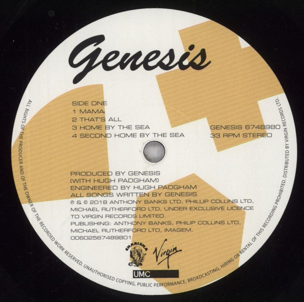 Genesis Genesis: Half-Speed Mastered - 180 Gram Vinyl UK vinyl LP album (LP record) GENLPGE839453