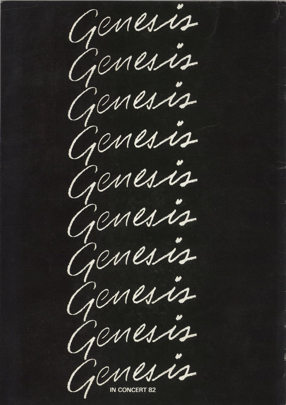 Genesis In Concert 1982 UK tour programme