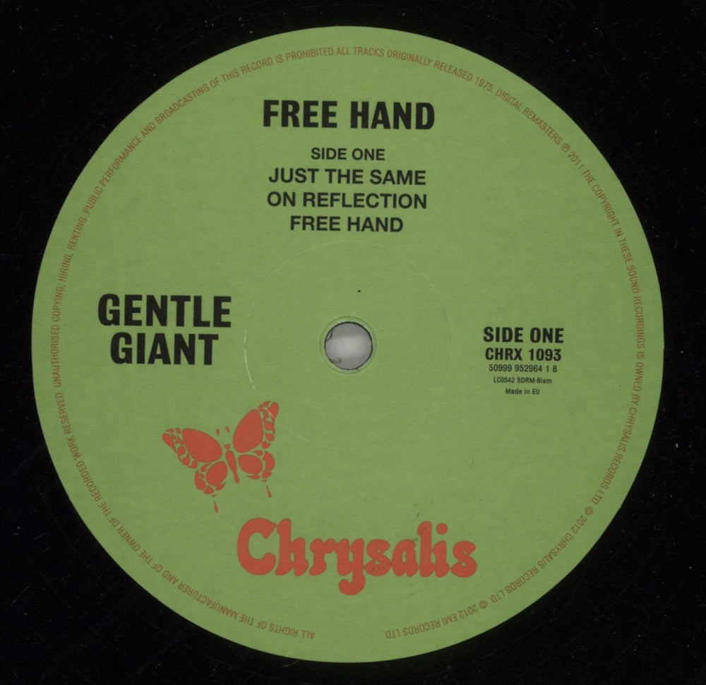Gentle Giant Free Hand - 180gm UK vinyl LP album (LP record) GTLLPFR868695