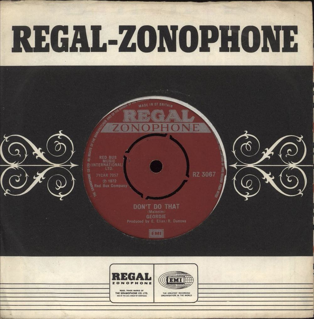 Geordie Don't Do That UK 7" vinyl single (7 inch record / 45) RZ3067