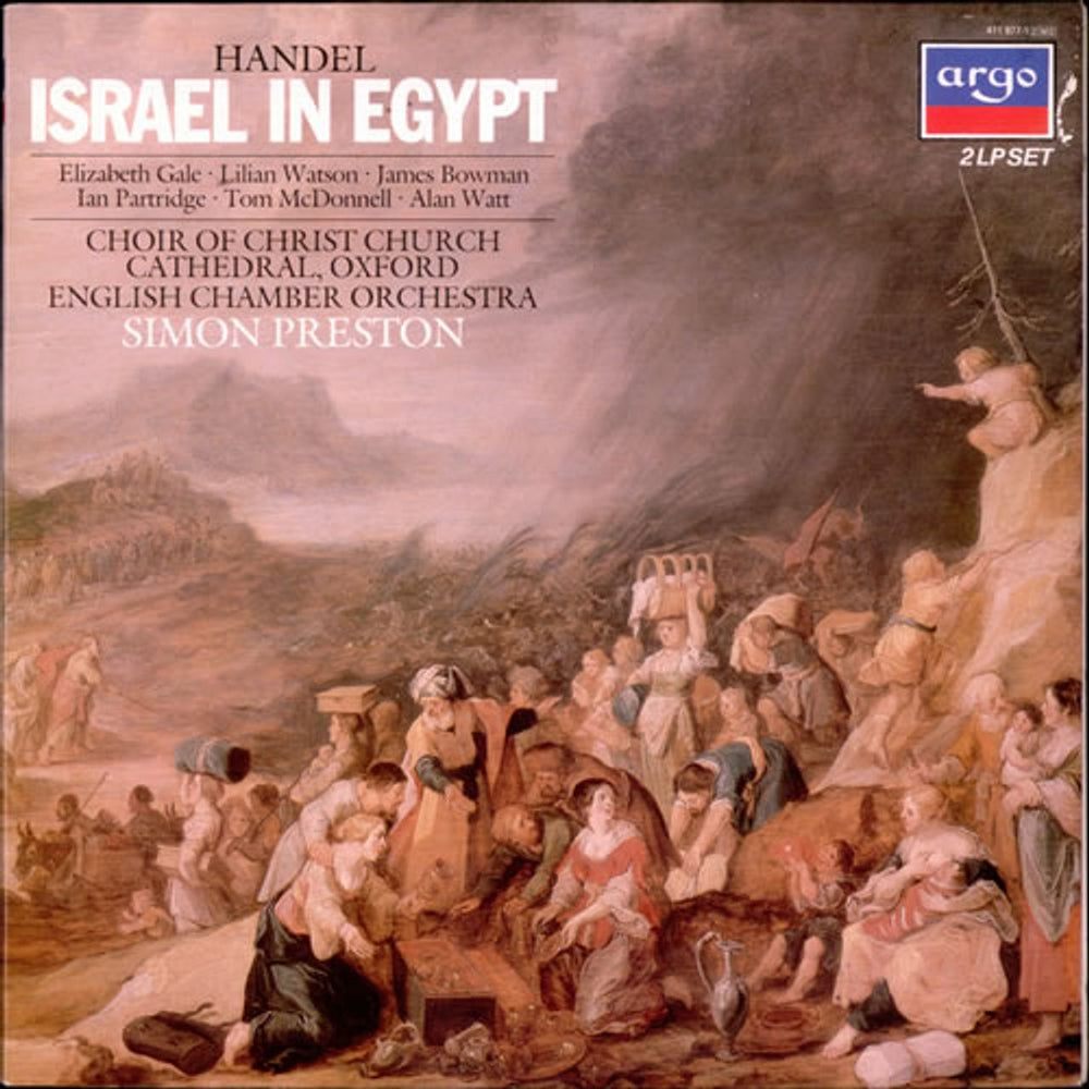 George Frideric Handel Israel in Egypt UK 2-LP vinyl record set (Double LP Album) 411977-1