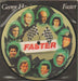 George Harrison Faster + Insert UK 7" vinyl picture disc (7 inch picture disc single) K17423P