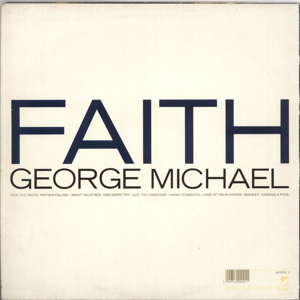 George Michael Faith - VG UK vinyl LP album (LP record) GEOLPFA698528