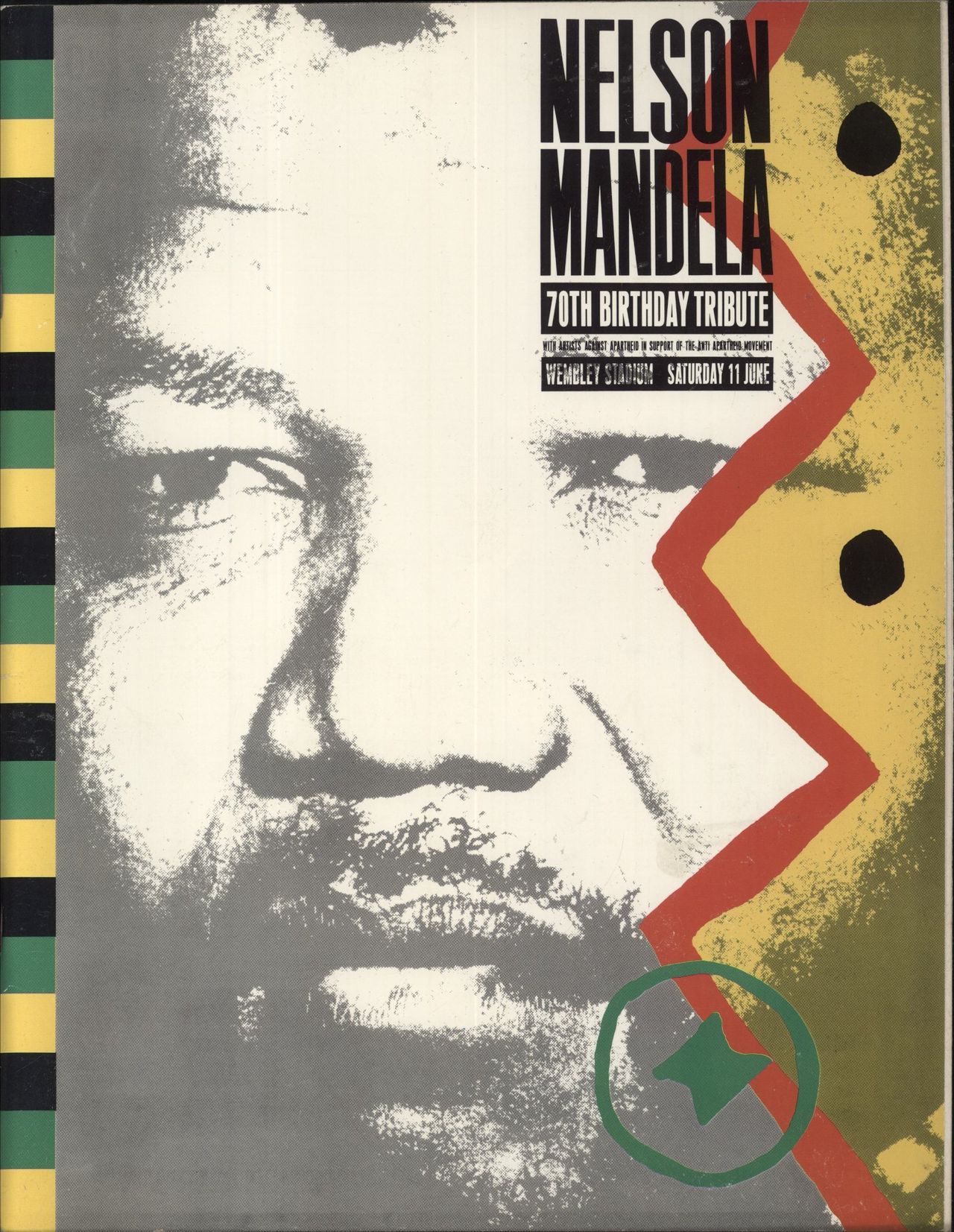 George Michael Nelson Mandela 70Th Birthday Tribute UK tour programme TOUR PROGRAMME