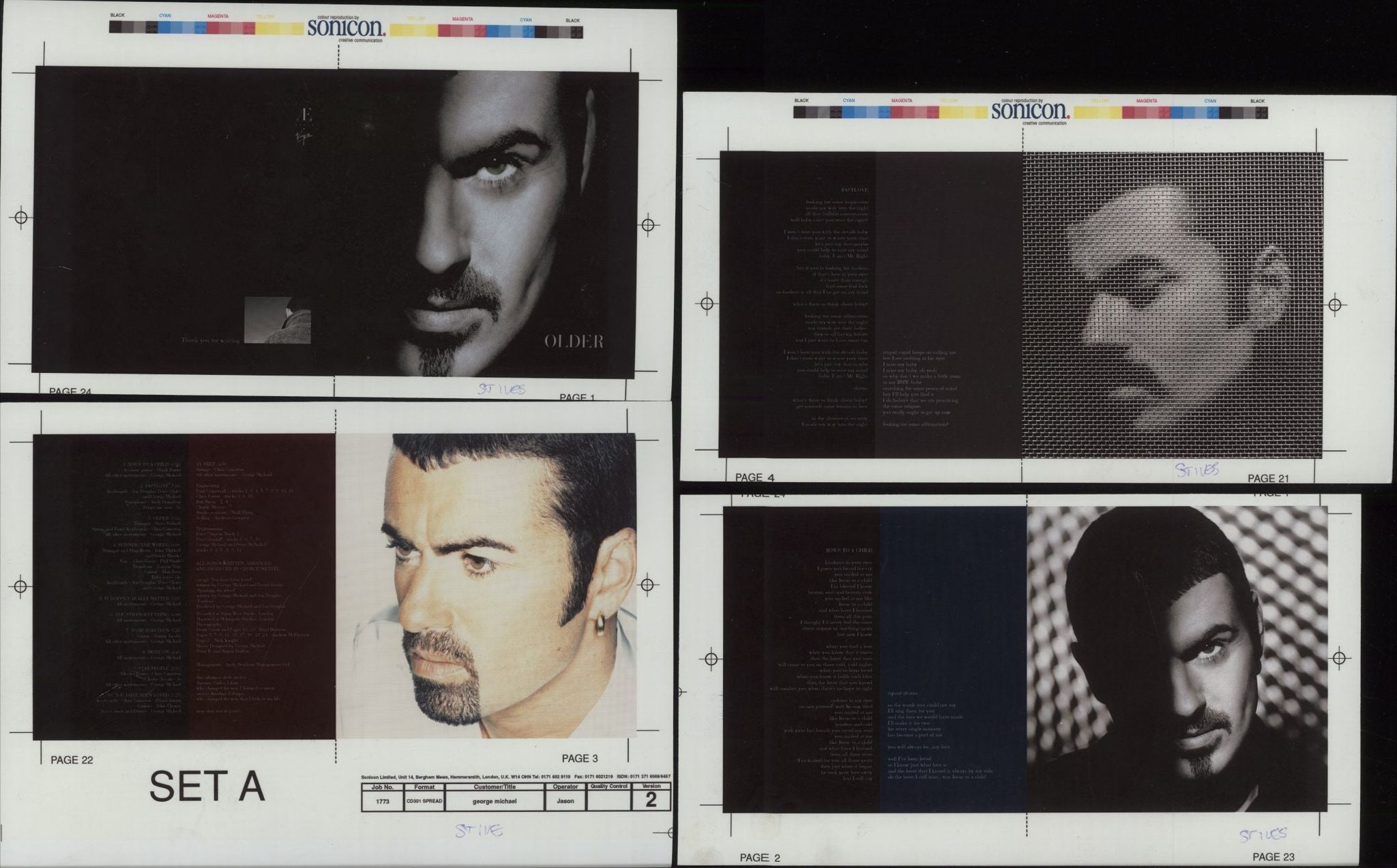 George Michael Older UK artwork ARTWORK