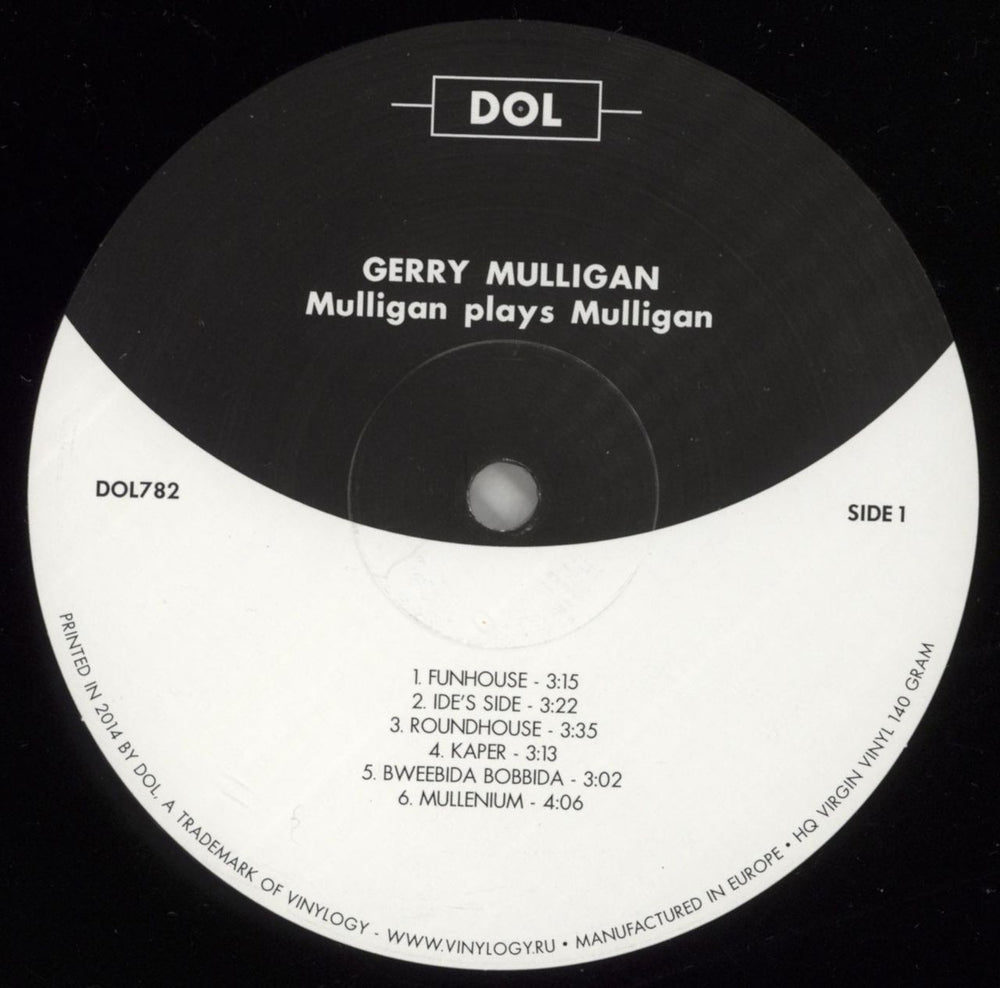 Gerry Mulligan Mulligan Plays Mulligan US vinyl LP album (LP record) GAJLPMU864429