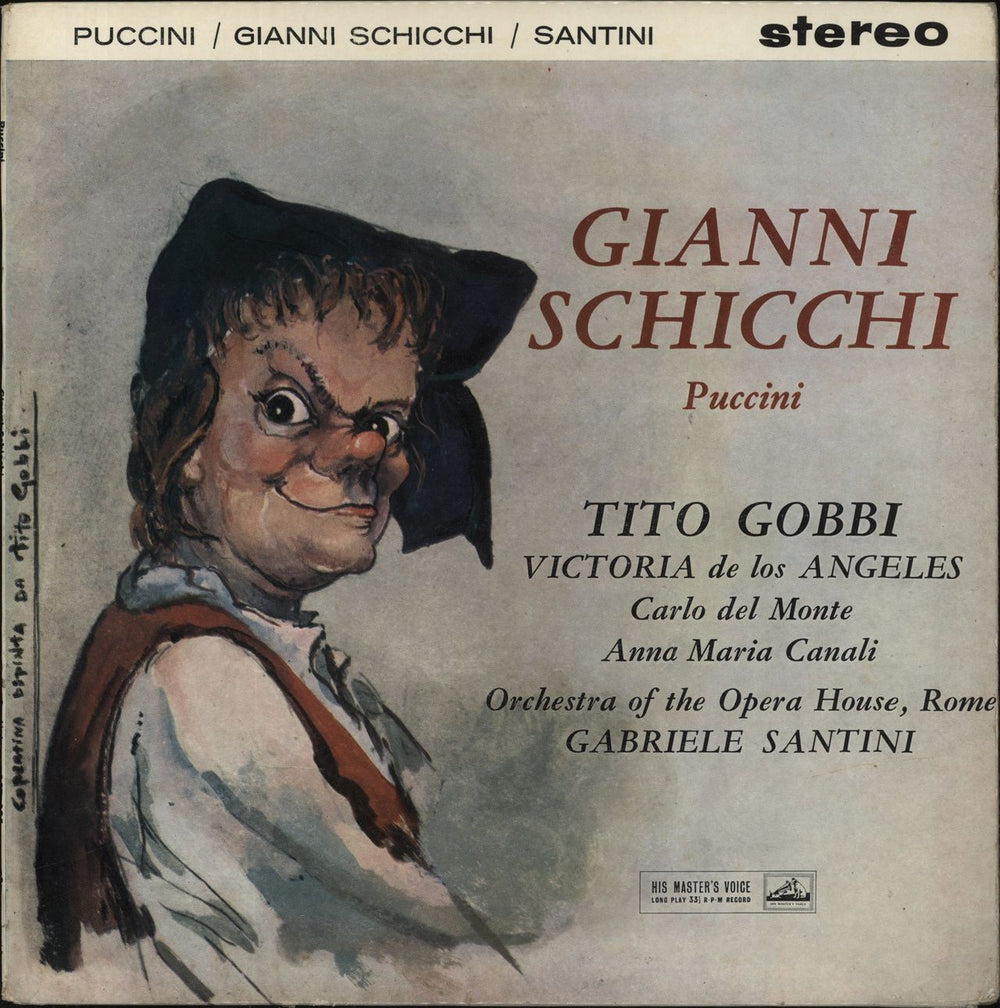 Giacomo Puccini Puccini: Gianni Schicchi UK vinyl LP album (LP record) ASD295