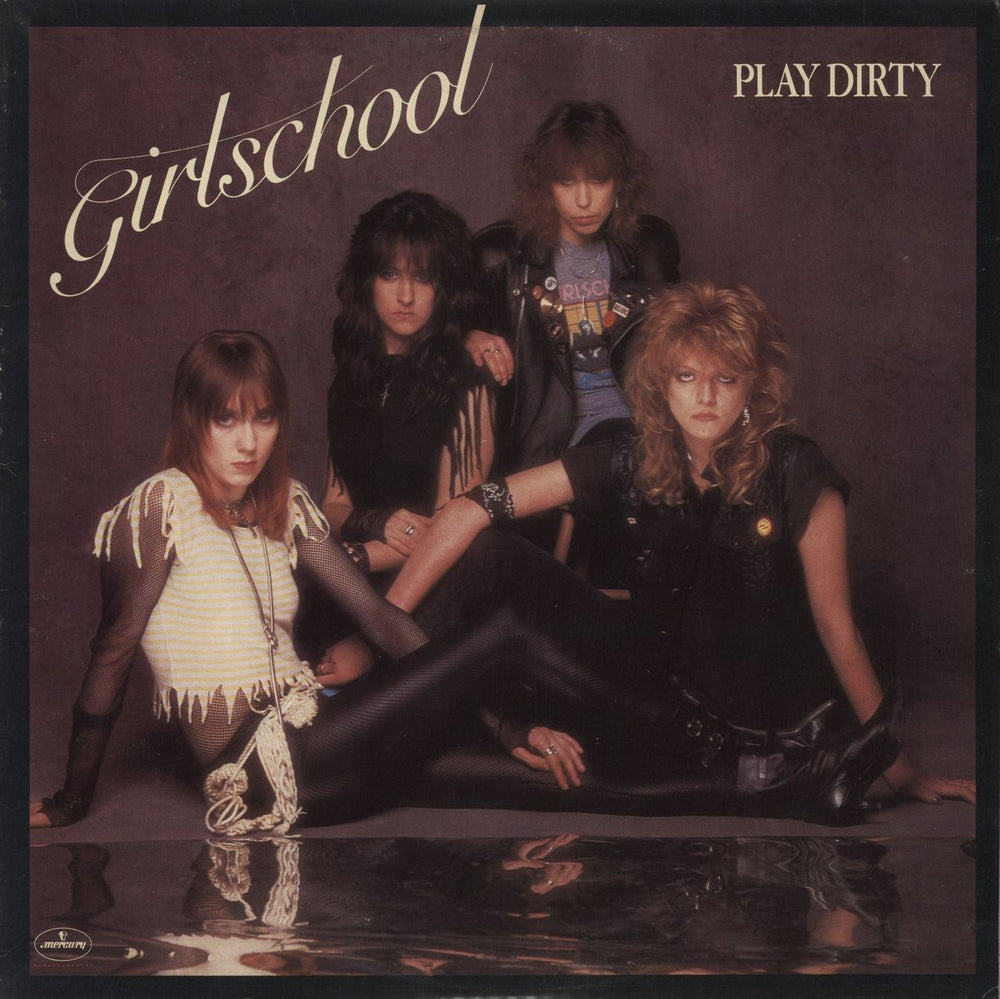 Girlschool Play Dirty US vinyl LP album (LP record) 422-814689-1