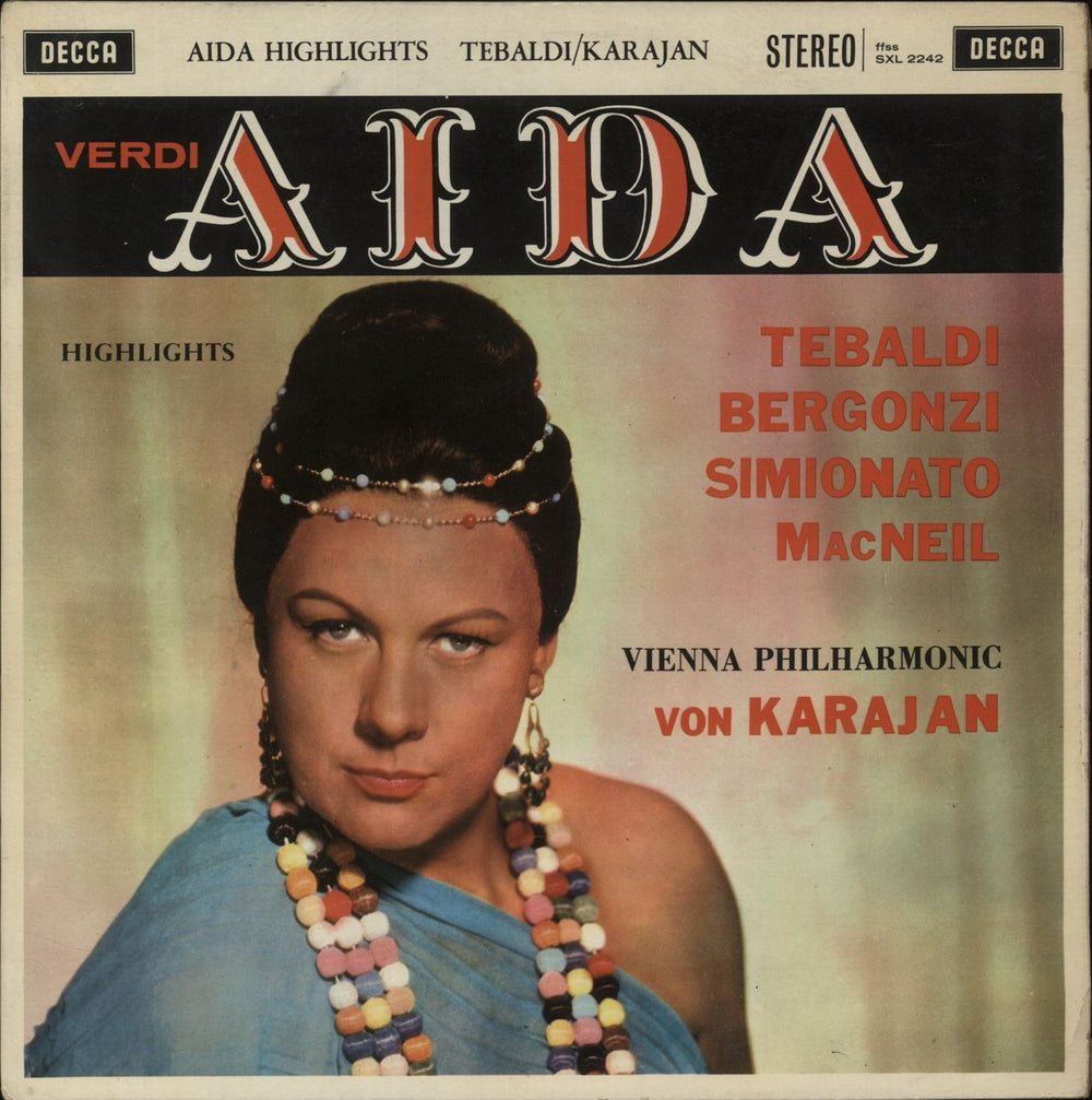 Giuseppe Verdi Verdi: Aida (Highlights) UK vinyl LP album (LP record) SXL2242