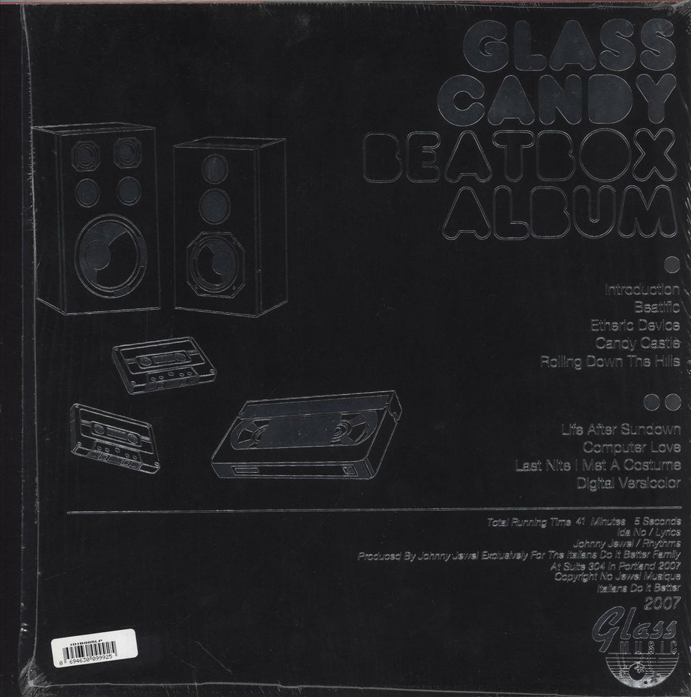 Glass Candy BEATBOX - Clear Vinyl US vinyl LP album (LP record) 694630099925