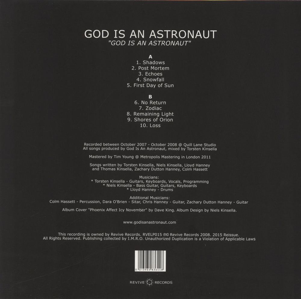 God Is An Astronaut God Is An Astronaut - Yellow Translucent Vinyl UK vinyl LP album (LP record) 0013964836448