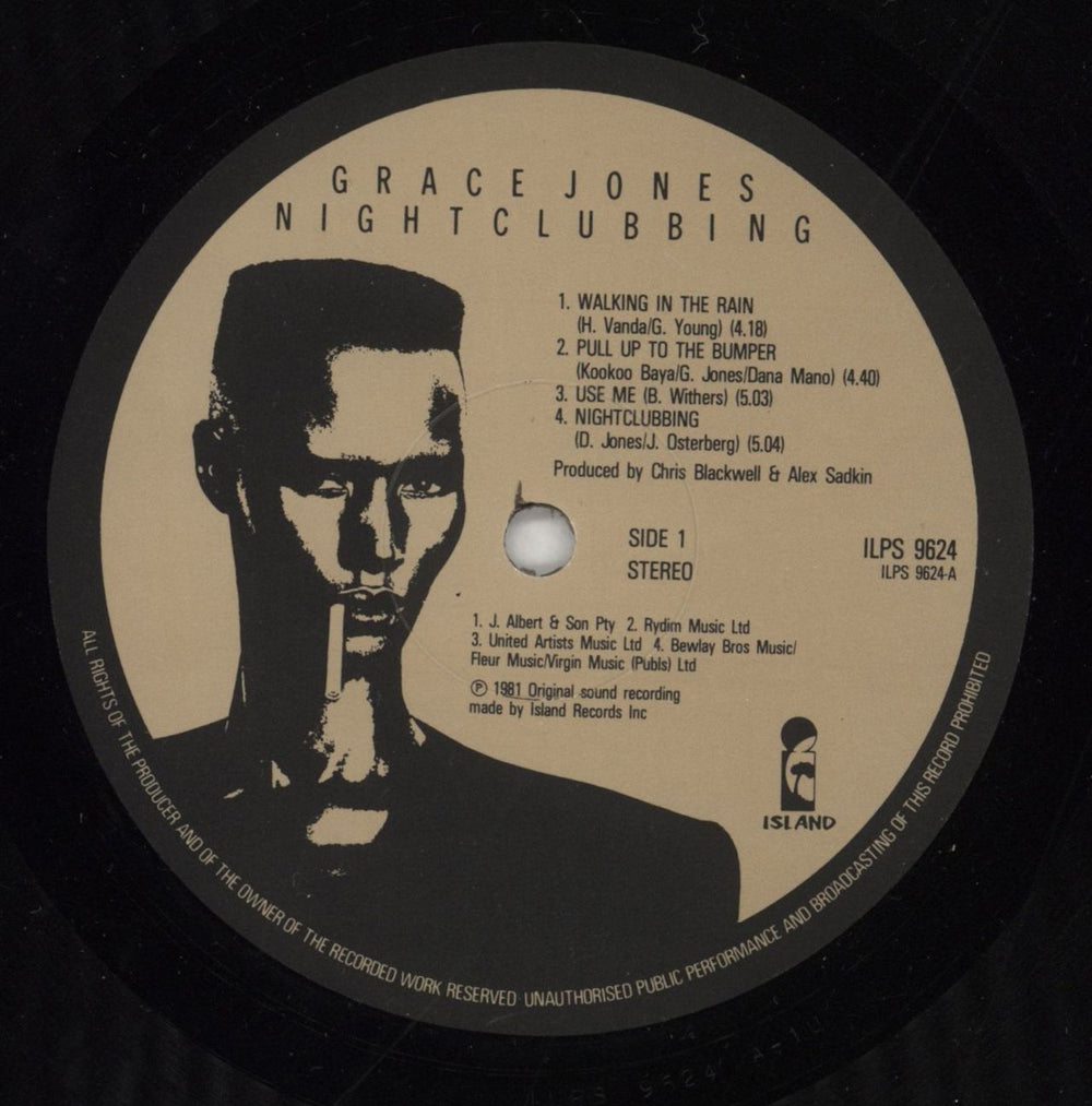 Grace Jones Nightclubbing + Shrink UK vinyl LP album (LP record) GJOLPNI693226