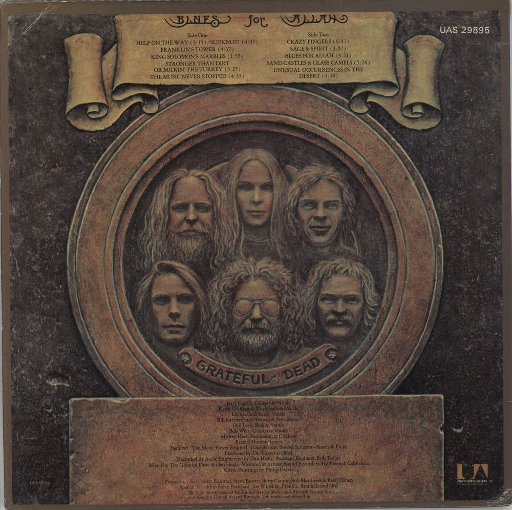 Grateful Dead Blues For Allah US vinyl LP album (LP record)