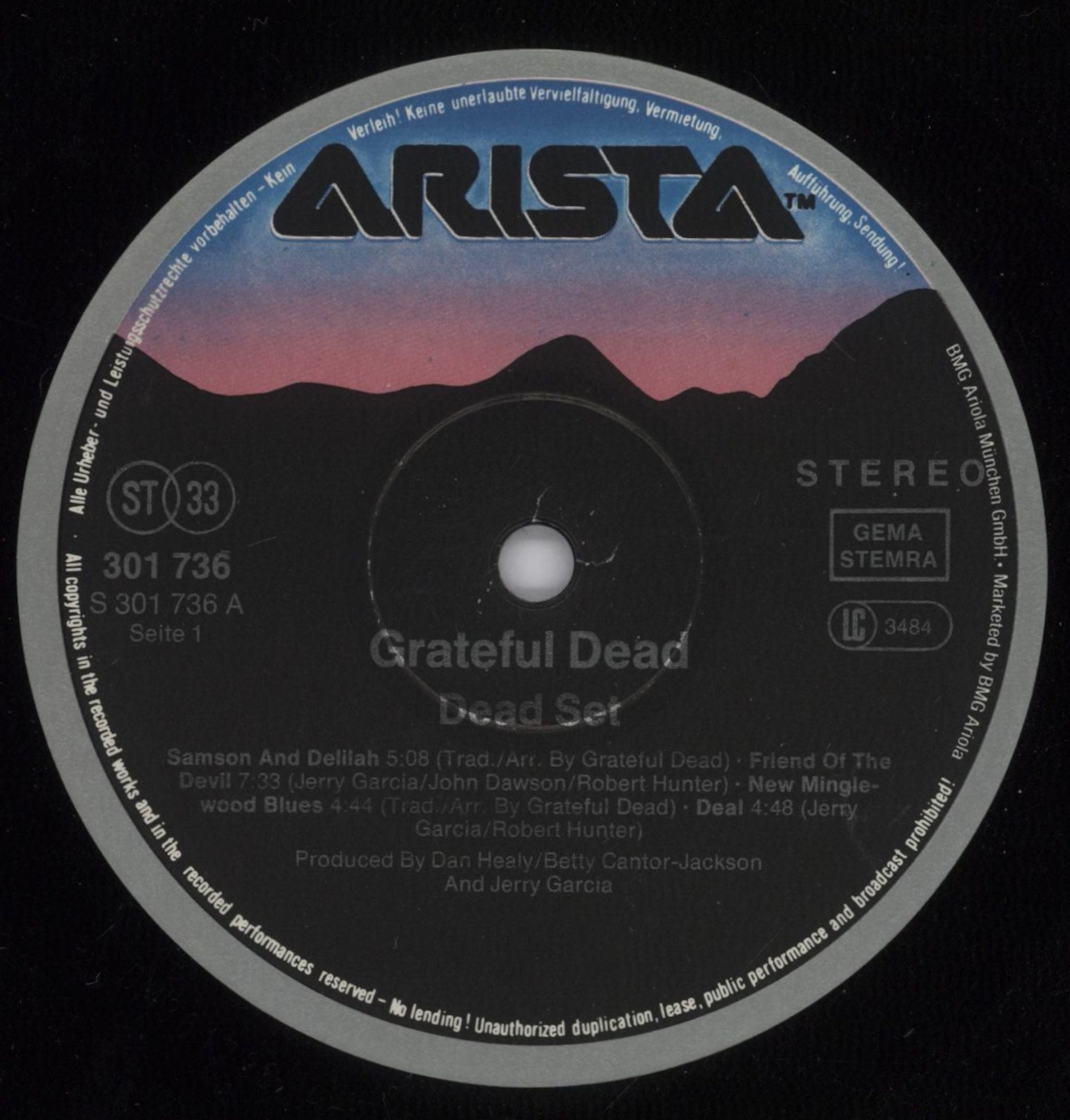 Grateful Dead Dead Set German 2-LP vinyl record set (Double LP Album) GRD2LDE271408