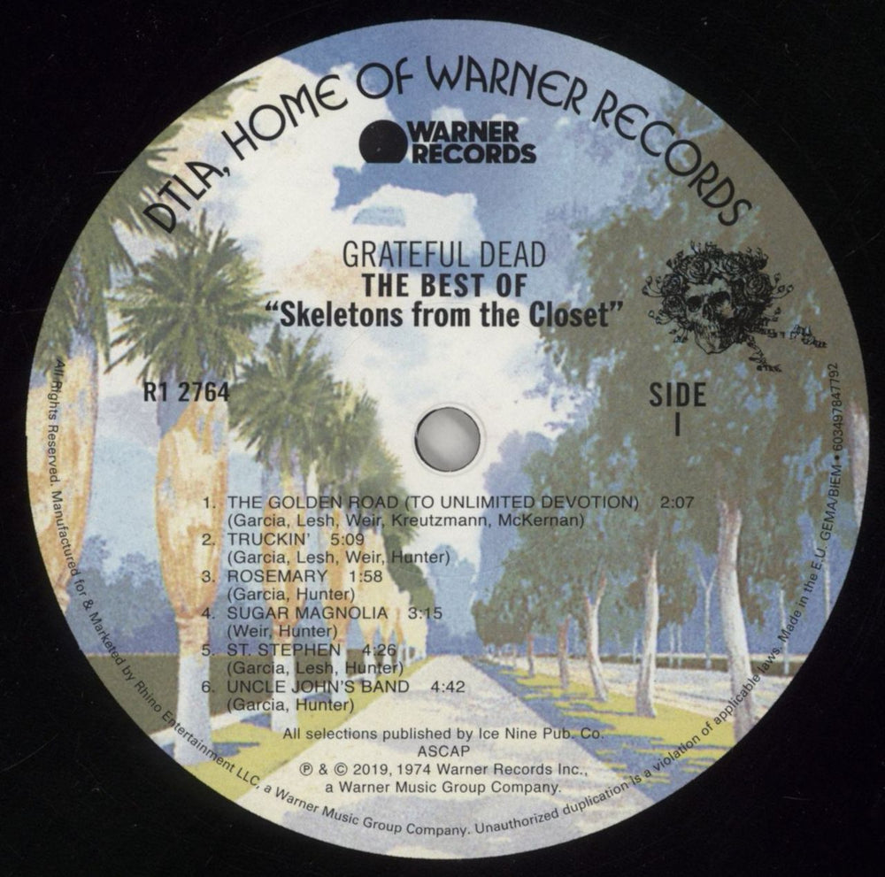 Grateful Dead Skeletons From The Closet UK vinyl LP album (LP record) GRDLPSK859733