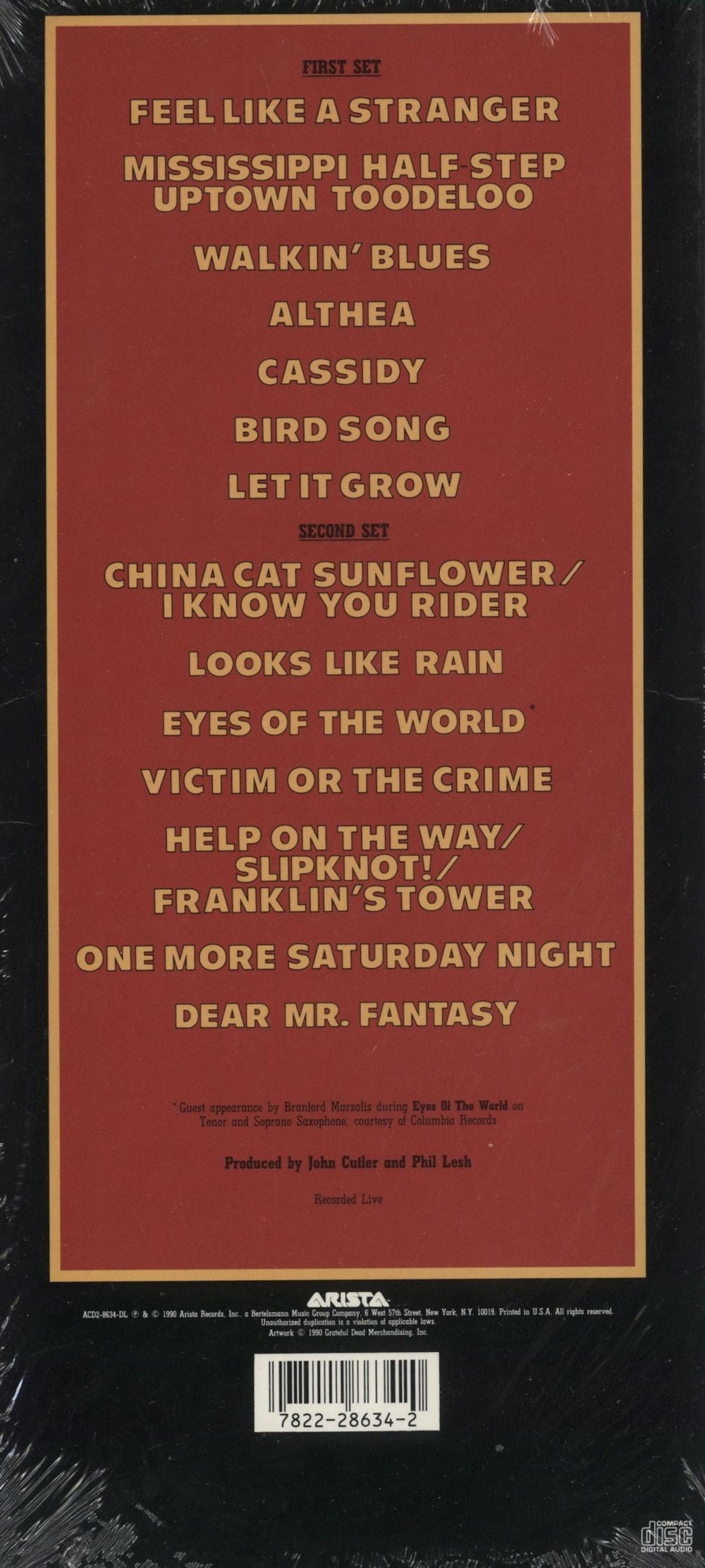 Grateful Dead Without A Net - Sealed US 2 CD album set (Double CD) 078222863420