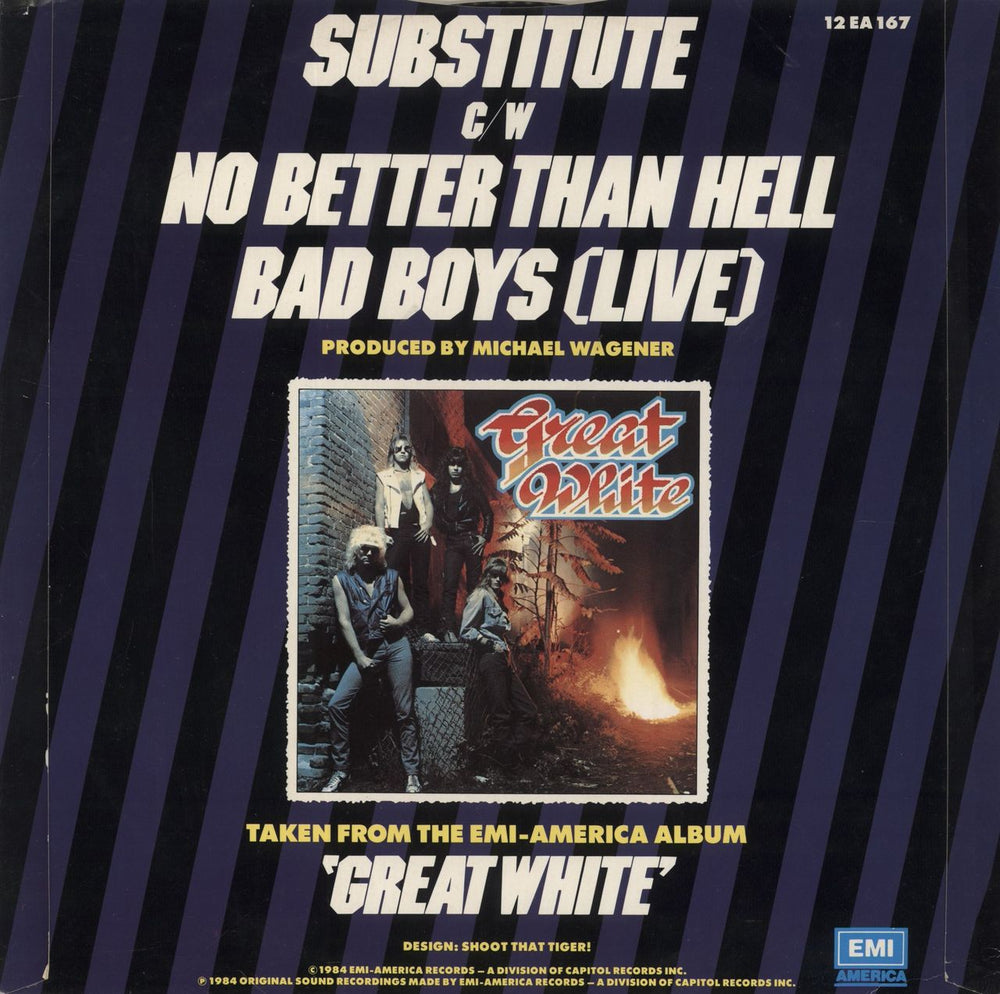 Great White Substitute UK 12" vinyl single (12 inch record / Maxi-single)