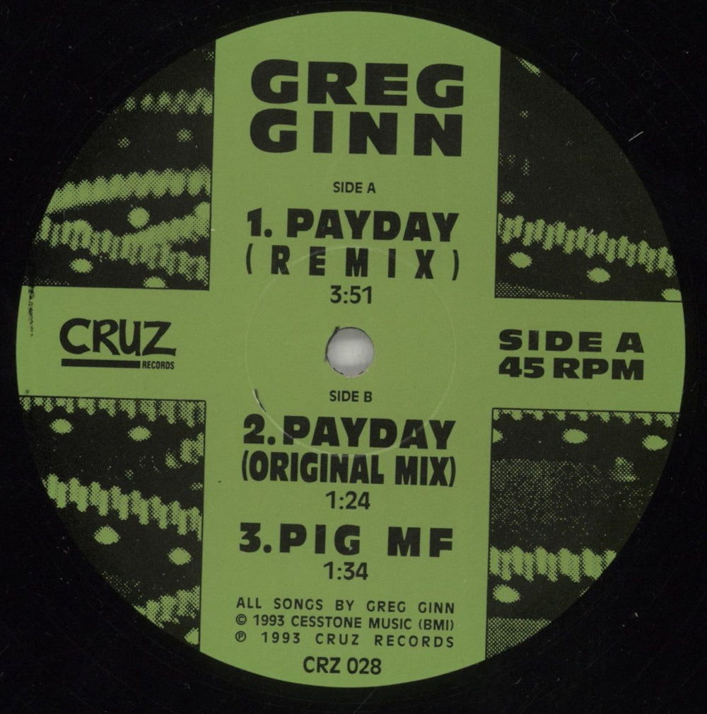 Greg Ginn Payday US 12" vinyl single (12 inch record / Maxi-single) GYF12PA877736