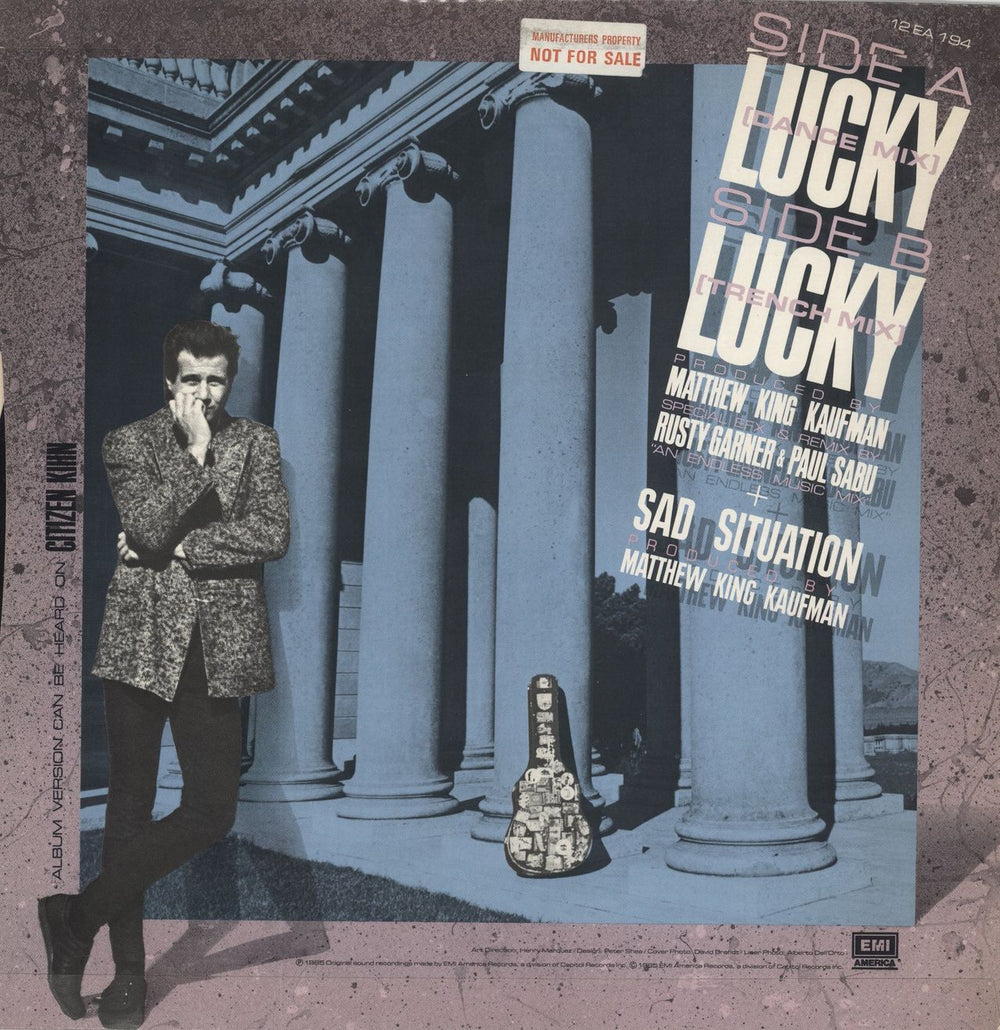 Greg Kihn Lucky UK 12" vinyl single (12 inch record / Maxi-single)